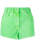 MSGM high-waist denim shorts - Green