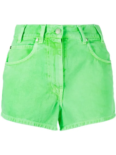 MSGM high-waist denim shorts