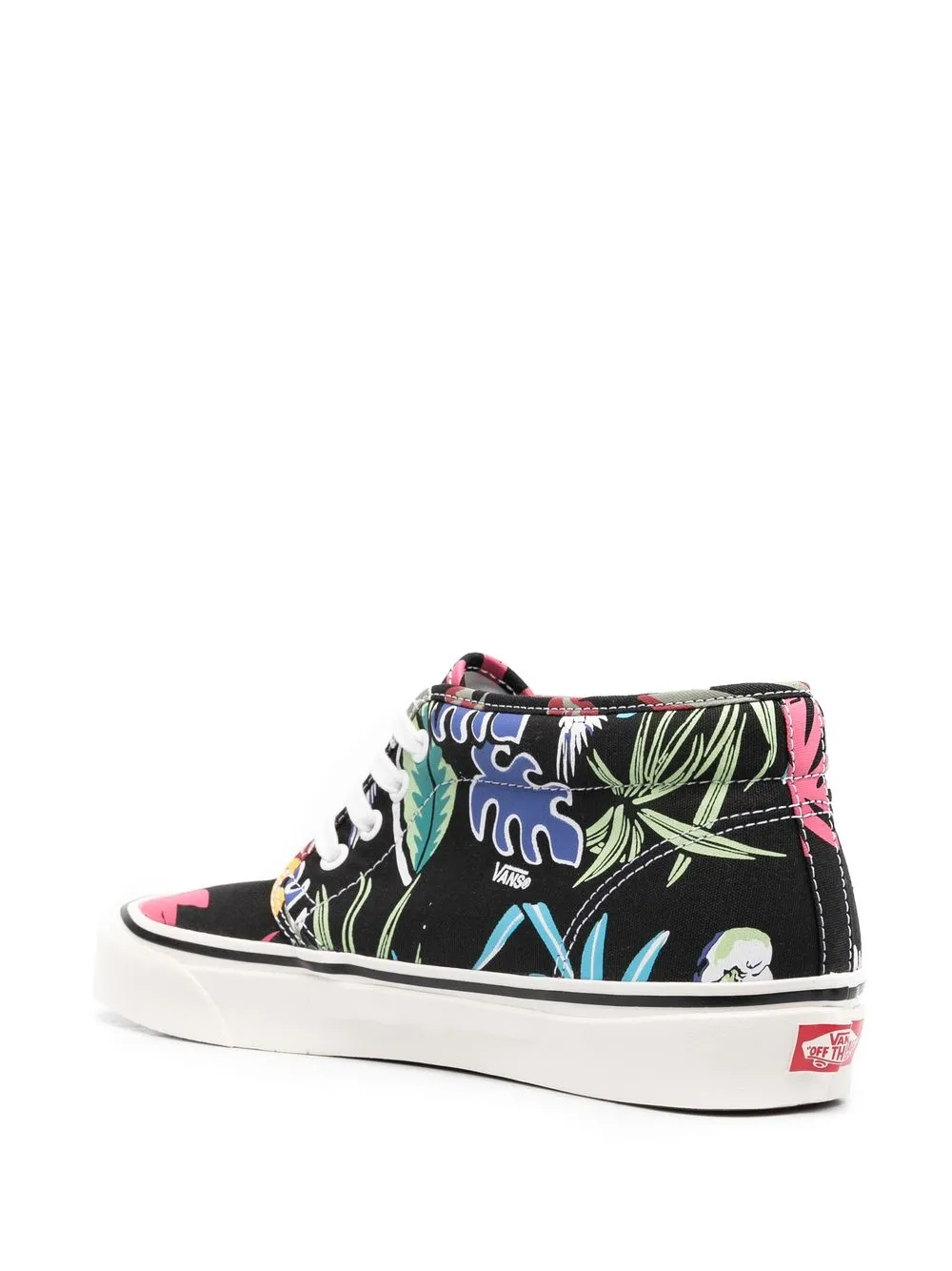 Vans Floral-print Trainers In Black