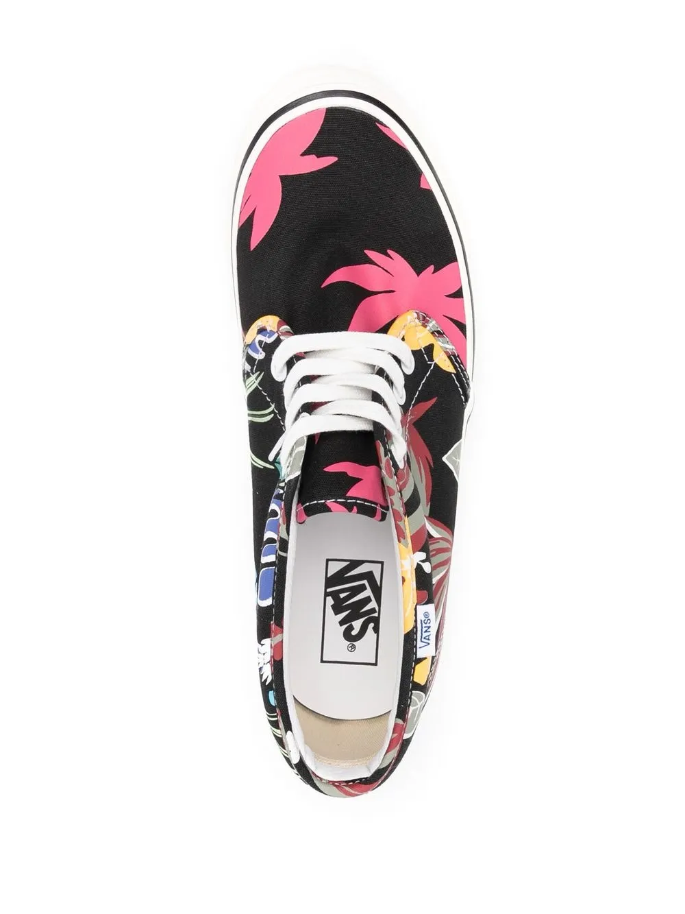 Vans Floral-print Trainers In Black