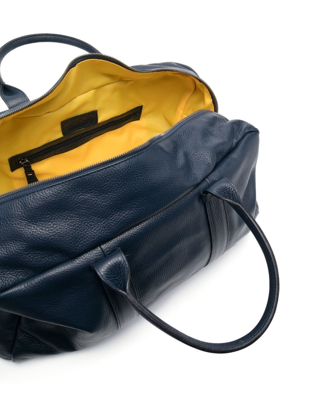 Shop Doucal's Leather Weekend Bag In Blue