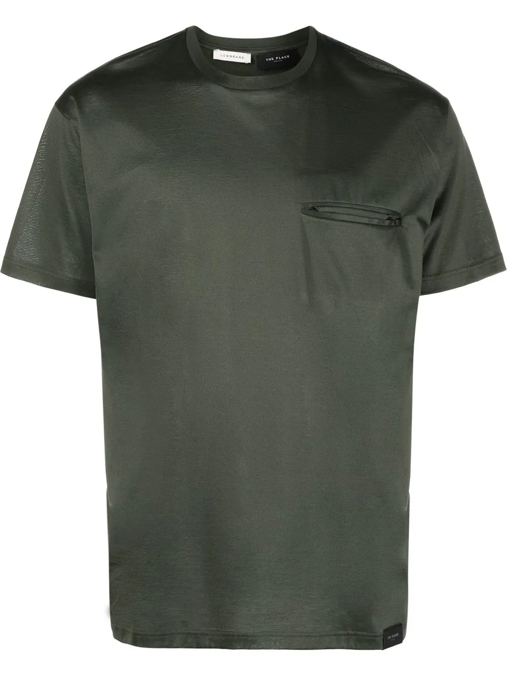 

Low Brand playera con bolsillo en el pecho - Verde