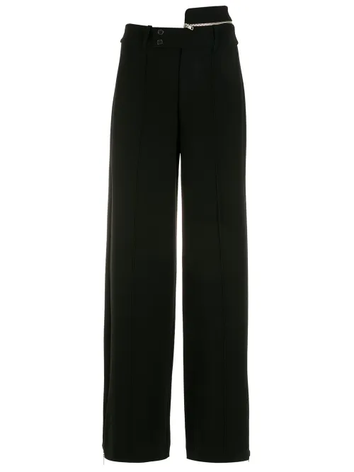 Pantalon ample à taille asymétrique - Gloria Coelho - Modalova