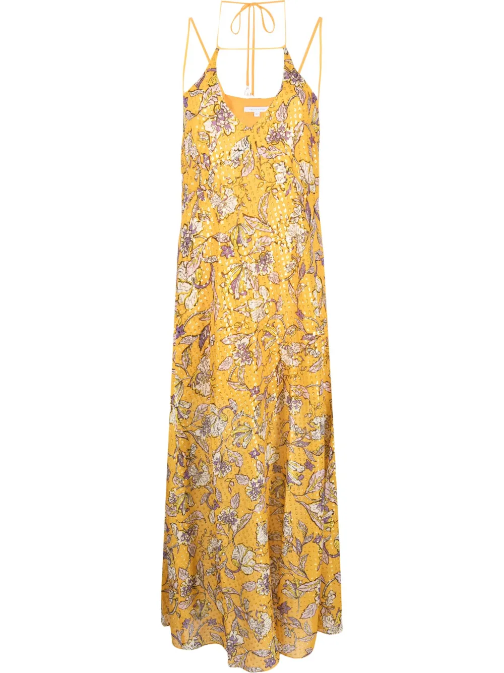 Patrizia Pepe Midi-jurk met bloemenprint Oranje