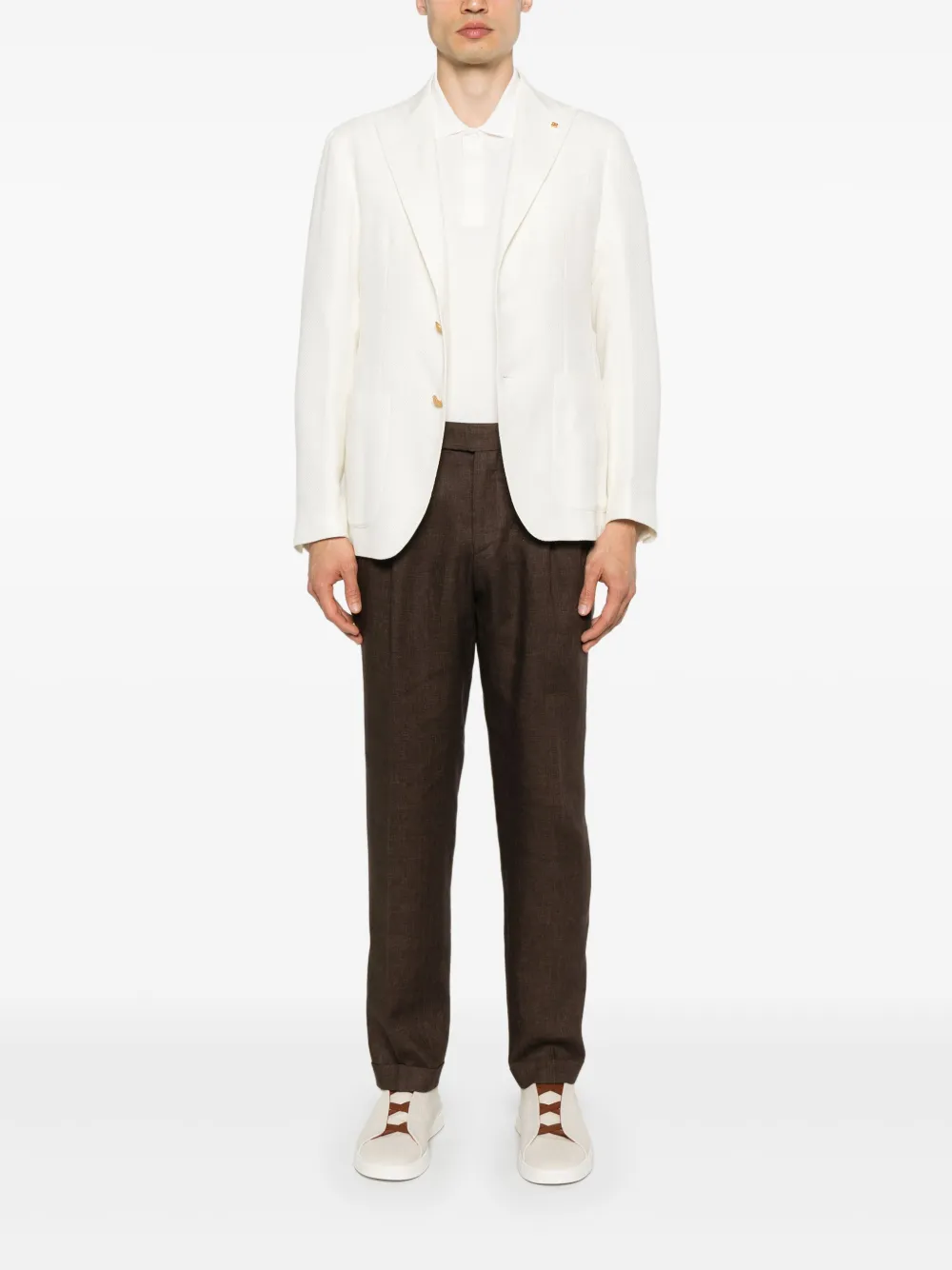 Tagliatore blazer en cachemire à chevrons | Blazers | Image 2