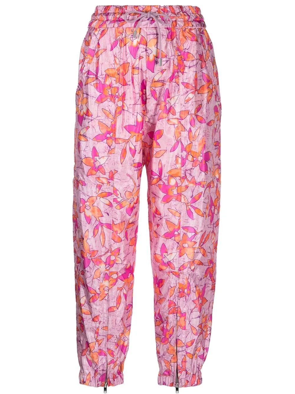 

Isabel Marant pantalones capri Lahore anchos - Rosado