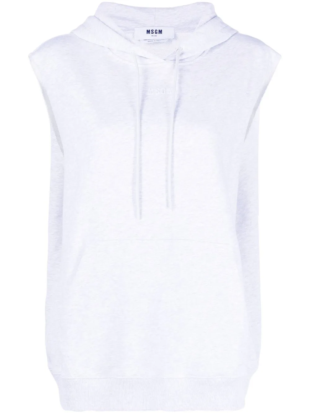 

MSGM hoodie con logo en relieve - Gris