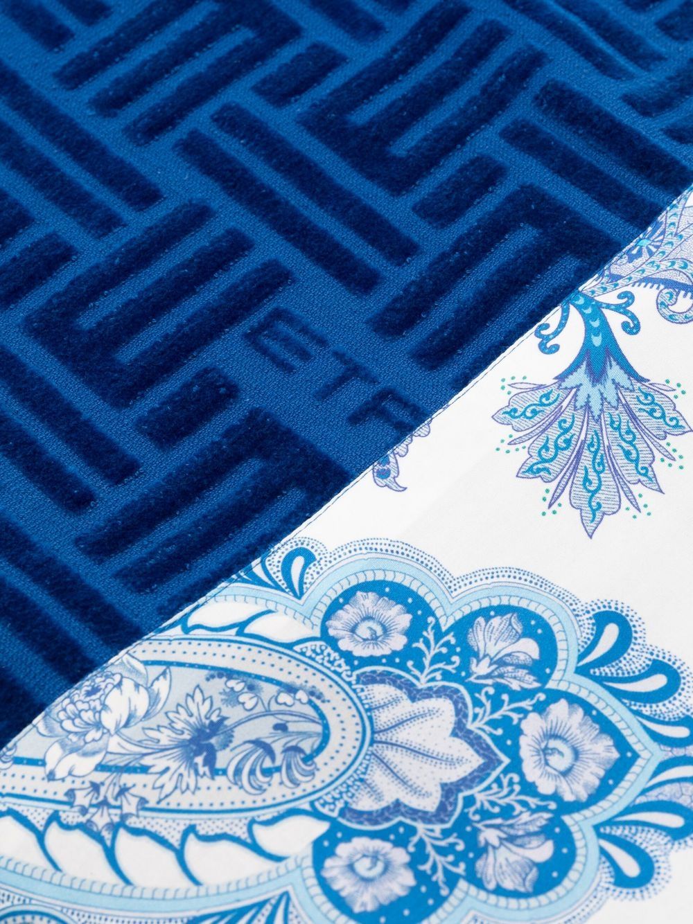 ETRO HOME Handdoek met monogram jacquard - Blauw