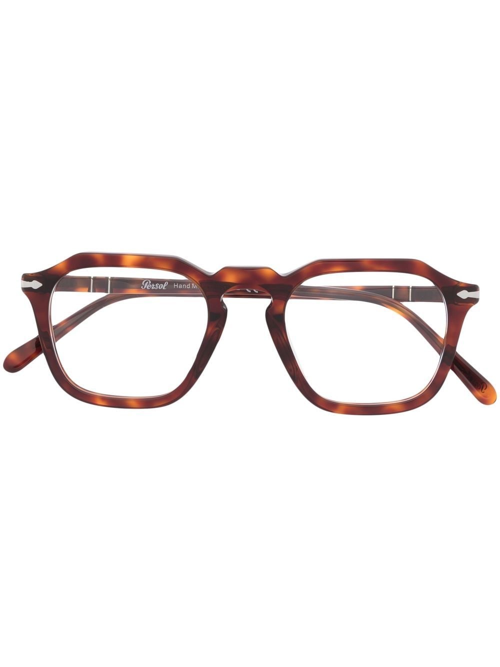 persol lunettes de vue à monture carrée - marron