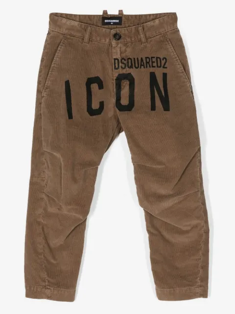 DSQUARED2 KIDS pantalones con logo estampado
