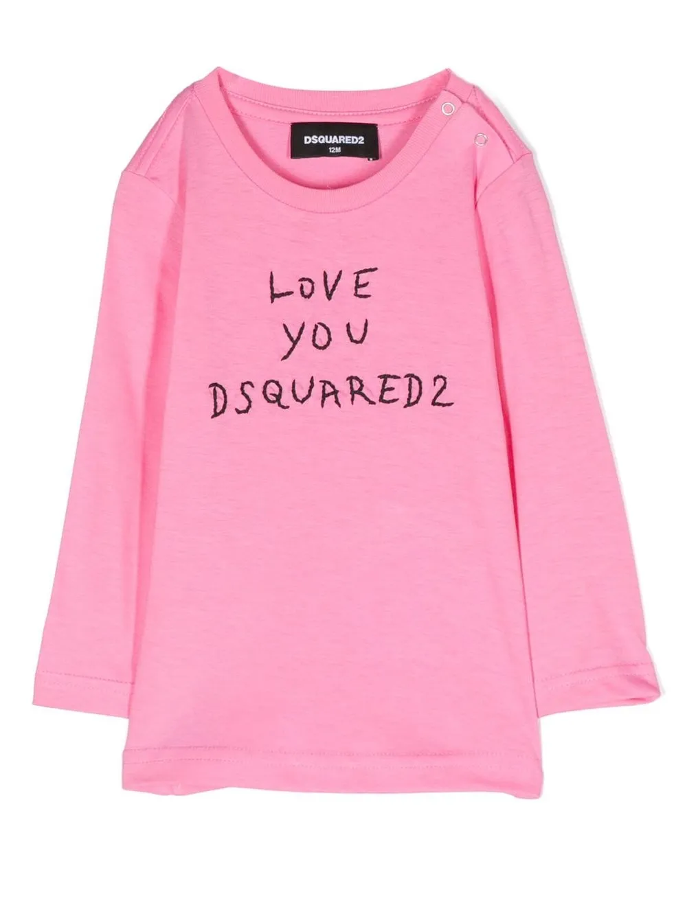 

Dsquared2 Kids playera con logo estampado - Rosado