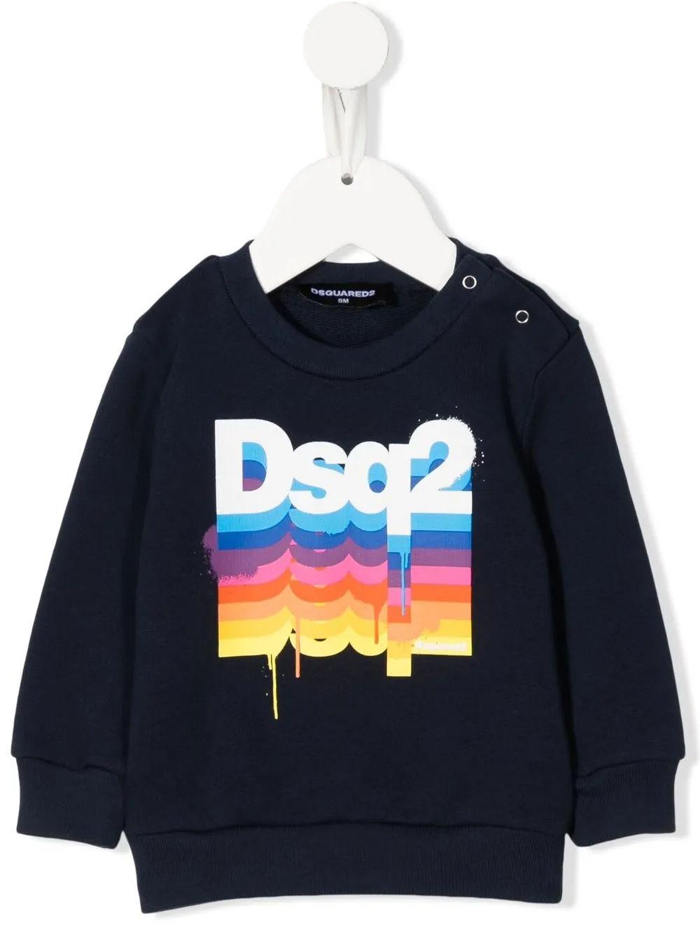 

Dsquared2 Kids logo-print cotton sweatshirt - Blue