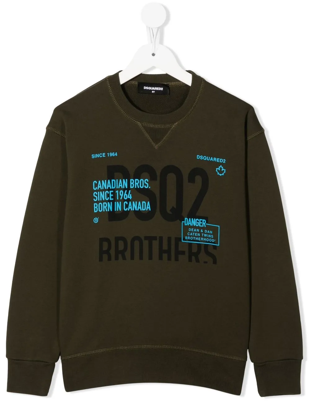 

Dsquared2 Kids sudadera con logo estampado - Verde