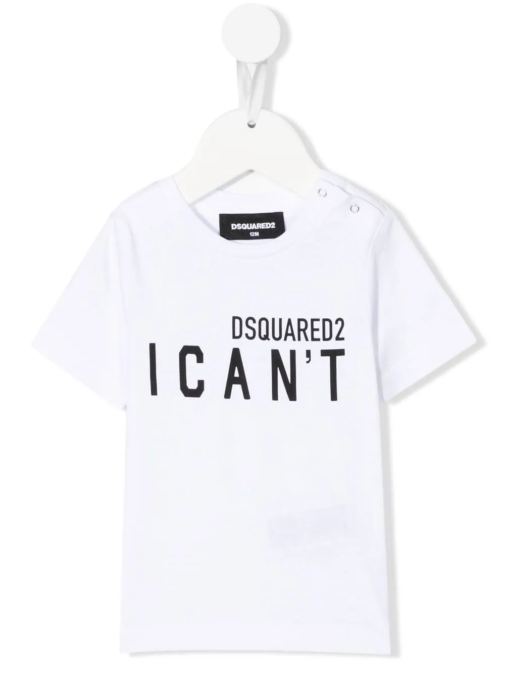 

Dsquared2 Kids playera manga corta con logo estampado - Blanco