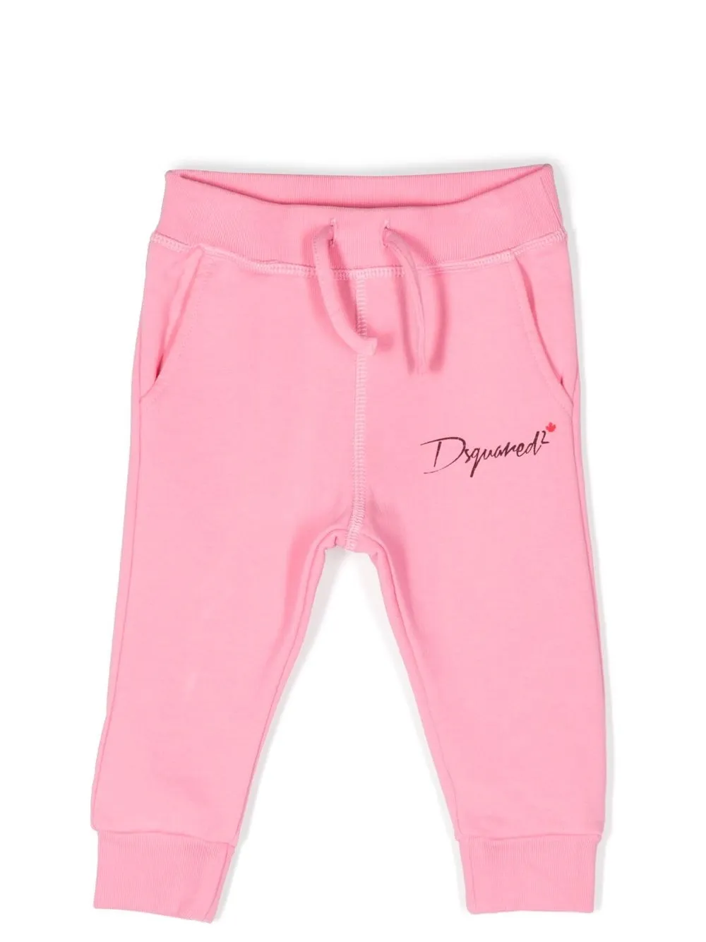 

Dsquared2 Kids cotton logo-print tracksuit bottoms - Pink