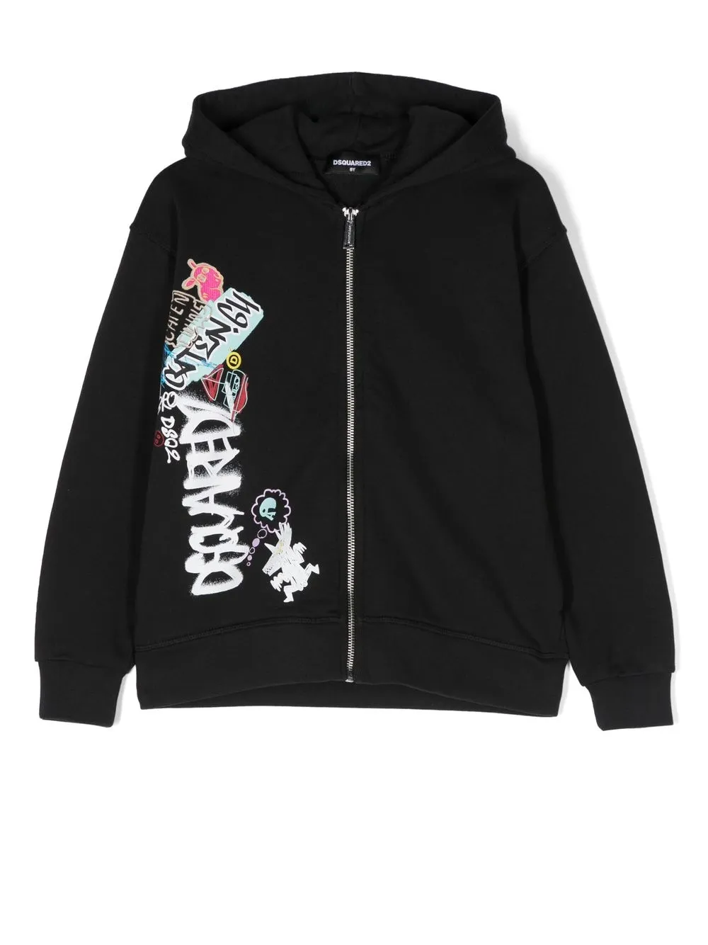 

Dsquared2 Kids hoodie con estampado de grafiti - Negro