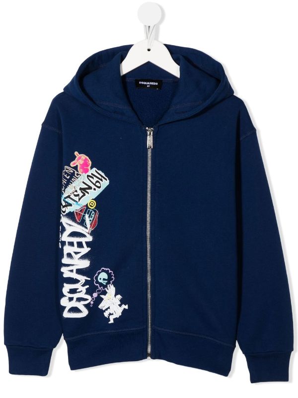 一番の DSQUARED2 kids 子供服 ジップアップパーカーじっ tech.muhoko.org