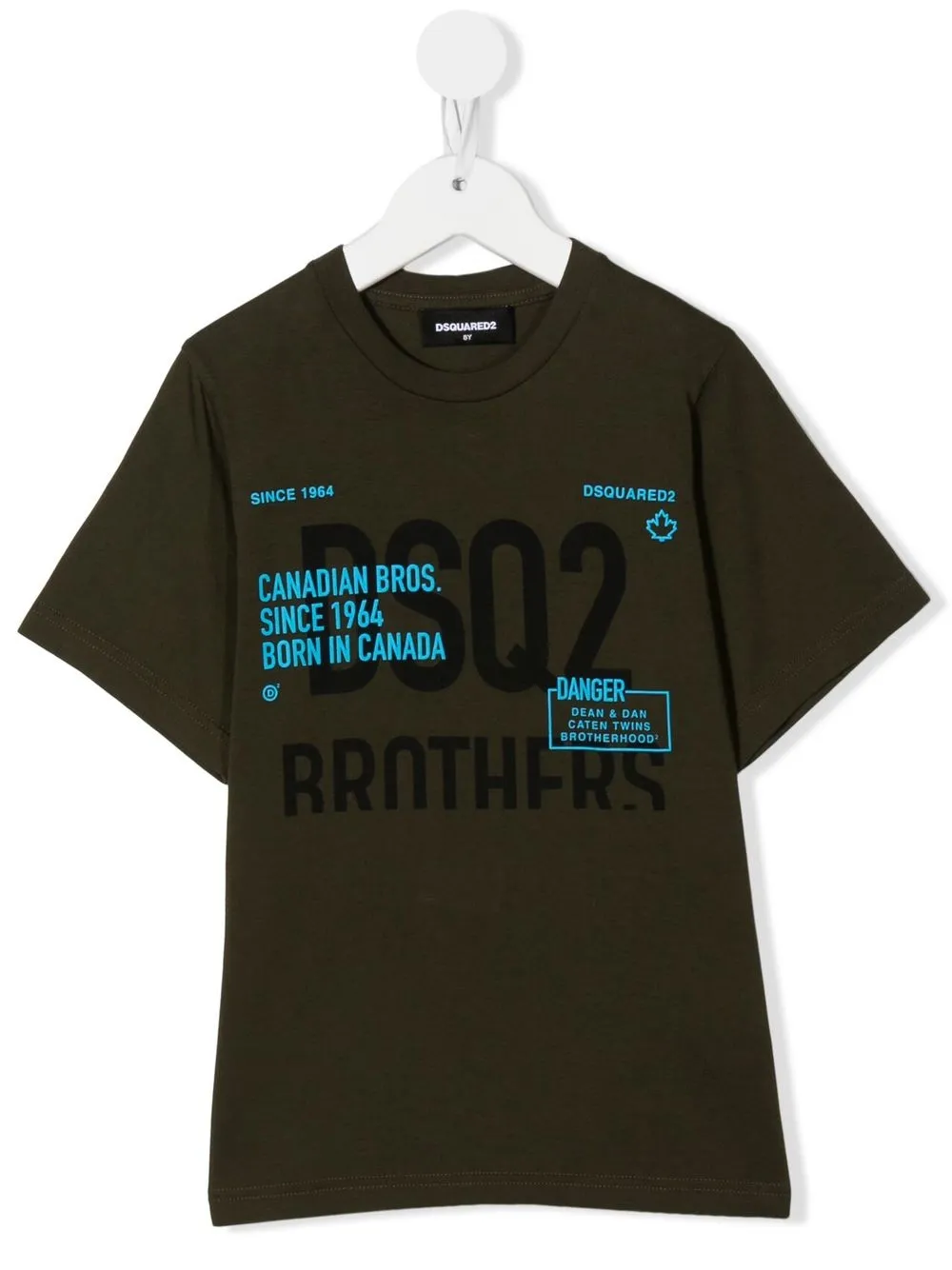 

Dsquared2 Kids slogan-print logo T-shirt - Green