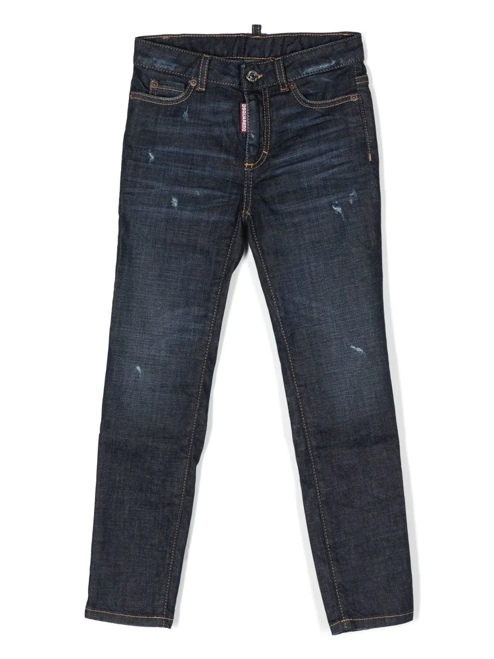 

Dsquared2 Kids jeans slim con efecto envejecido - Azul