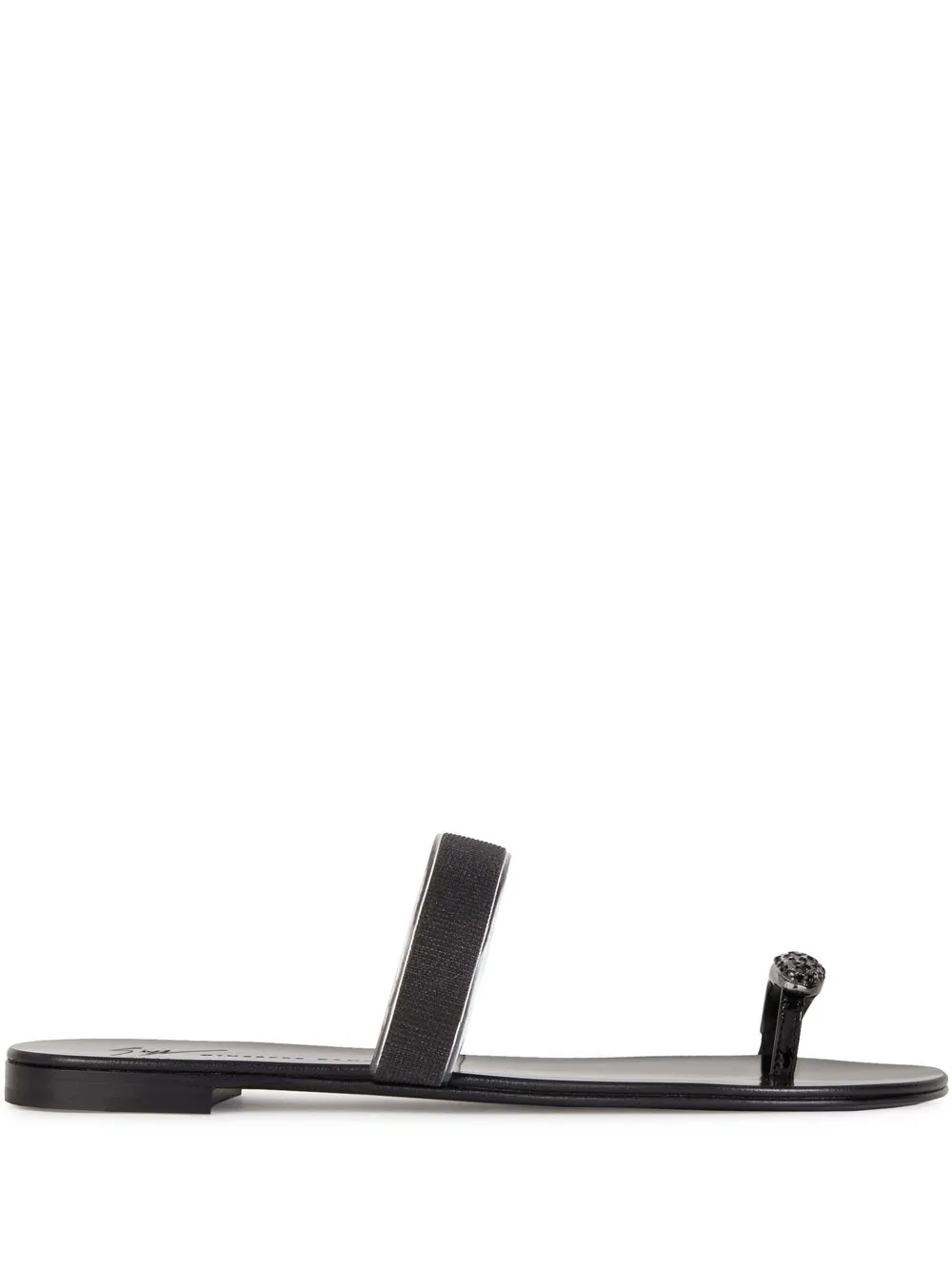 

Giuseppe Zanotti Ring plexy sandals - Black