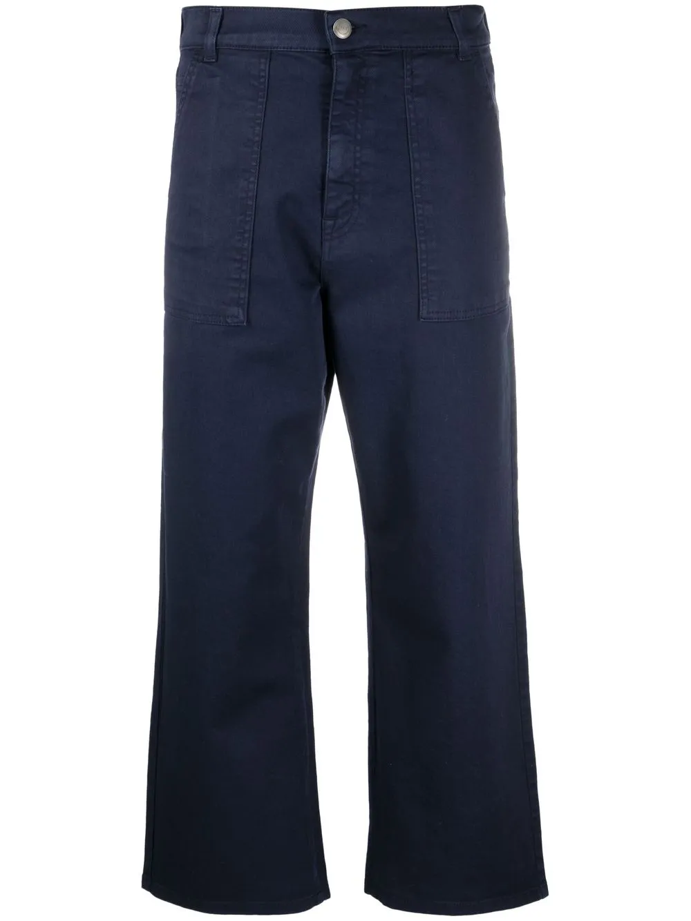 

Fay cropped flared trousers - Blue