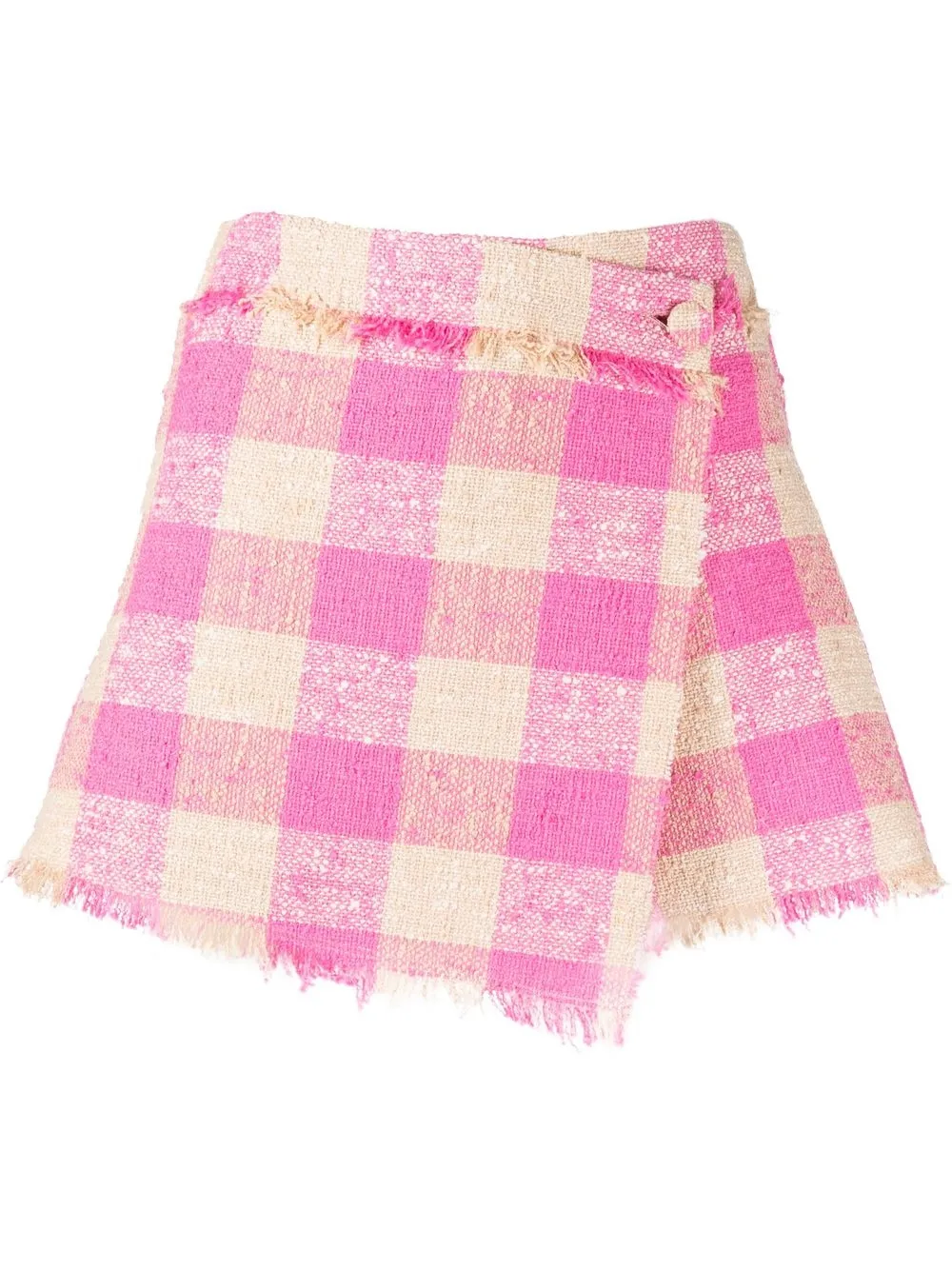 

MSGM shorts con estampado gingham - Rosado