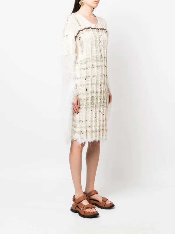 White midi shop jumper dress