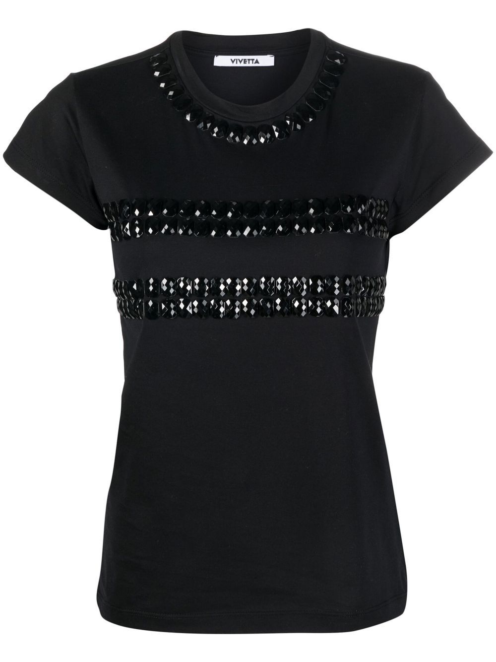 Vivetta crystal-embellished T-shirt - Farfetch