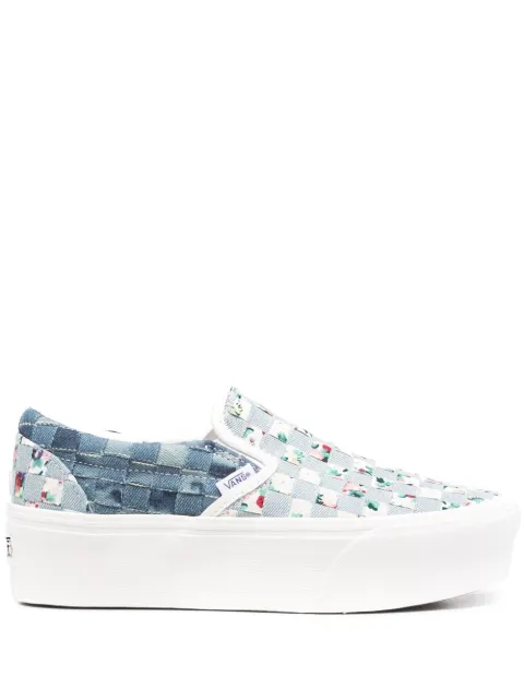 Vans interwoven floral-design sneakers