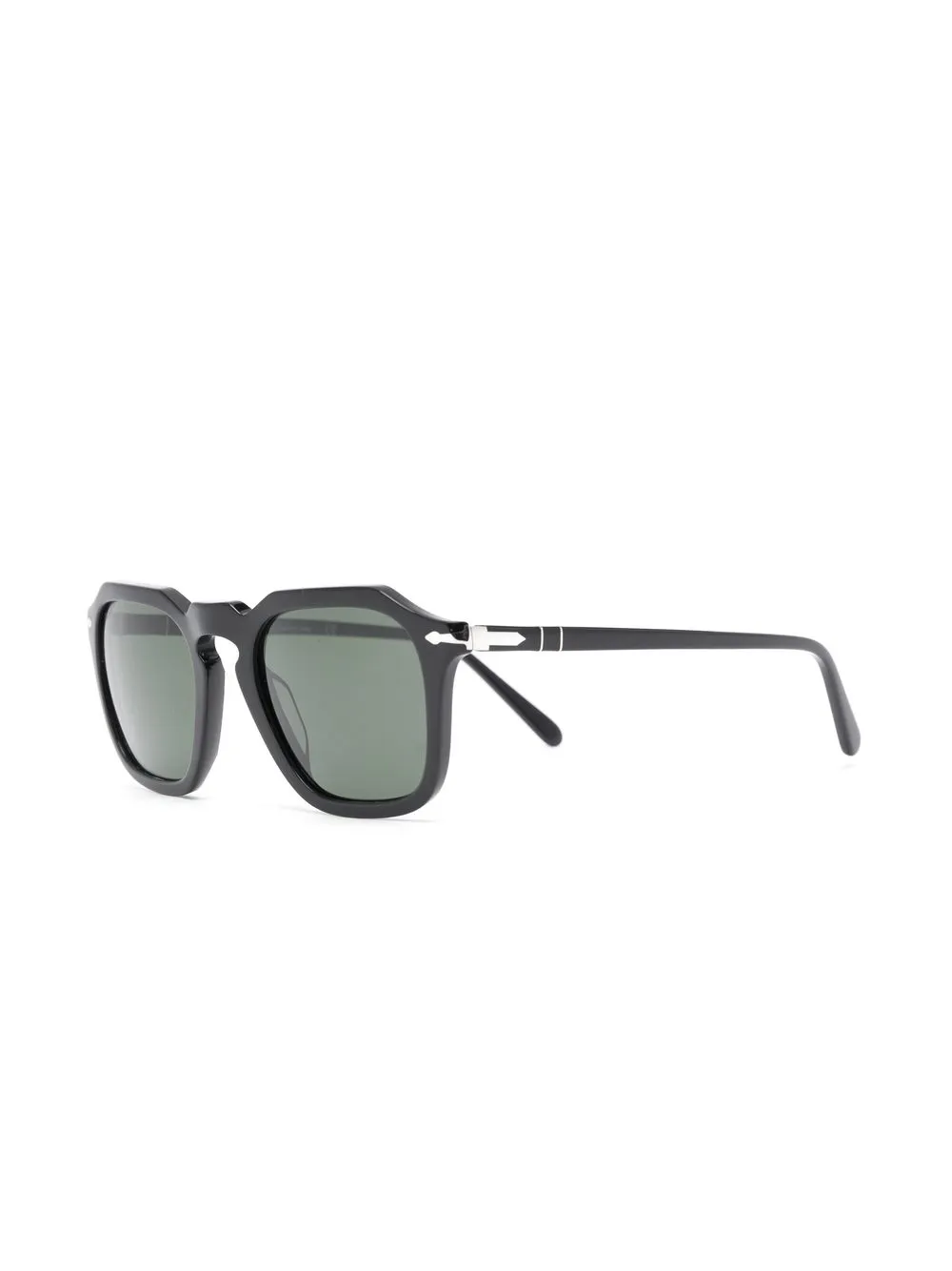 Persol Zonnebril met vierkant montuur - Zwart