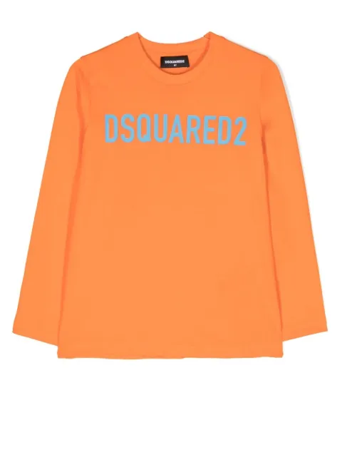 DSQUARED2 KIDS logo print long-sleeve top