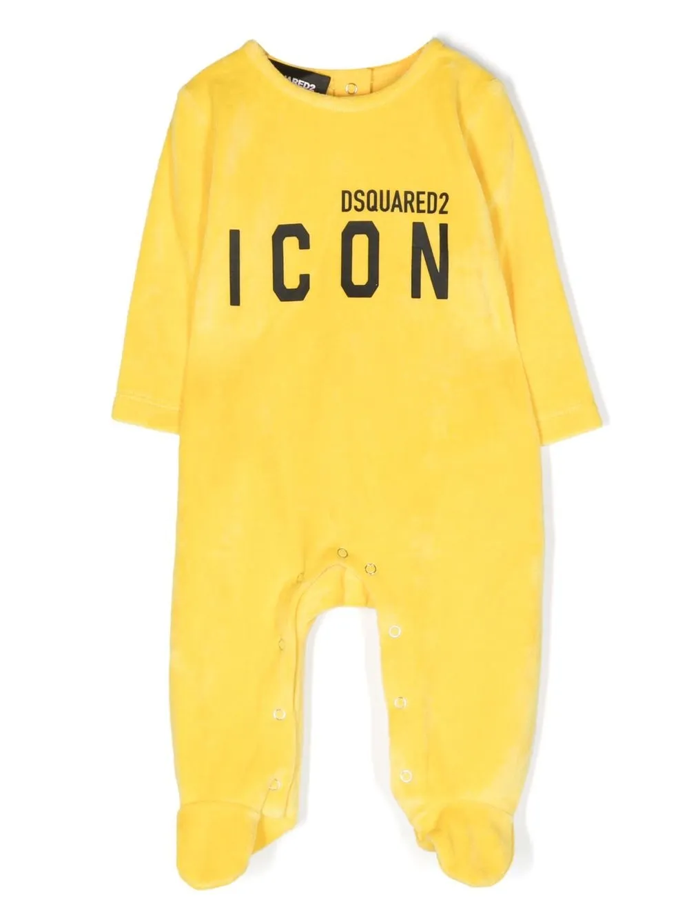

Dsquared2 Kids Icon logo-print romper - Yellow