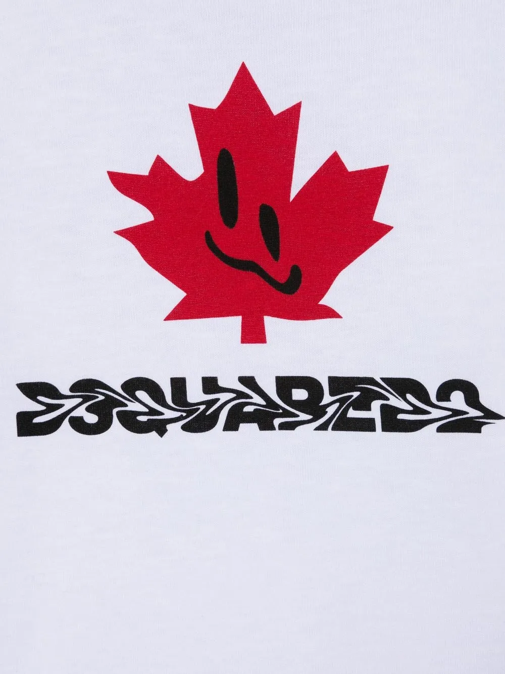  Dsquared2 Kids Langarmshirt Mit Logo Print   Weiß 