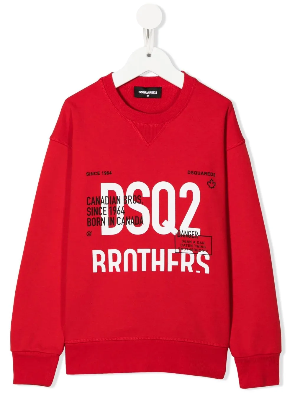 

Dsquared2 Kids sudadera con logo estampado - Rojo