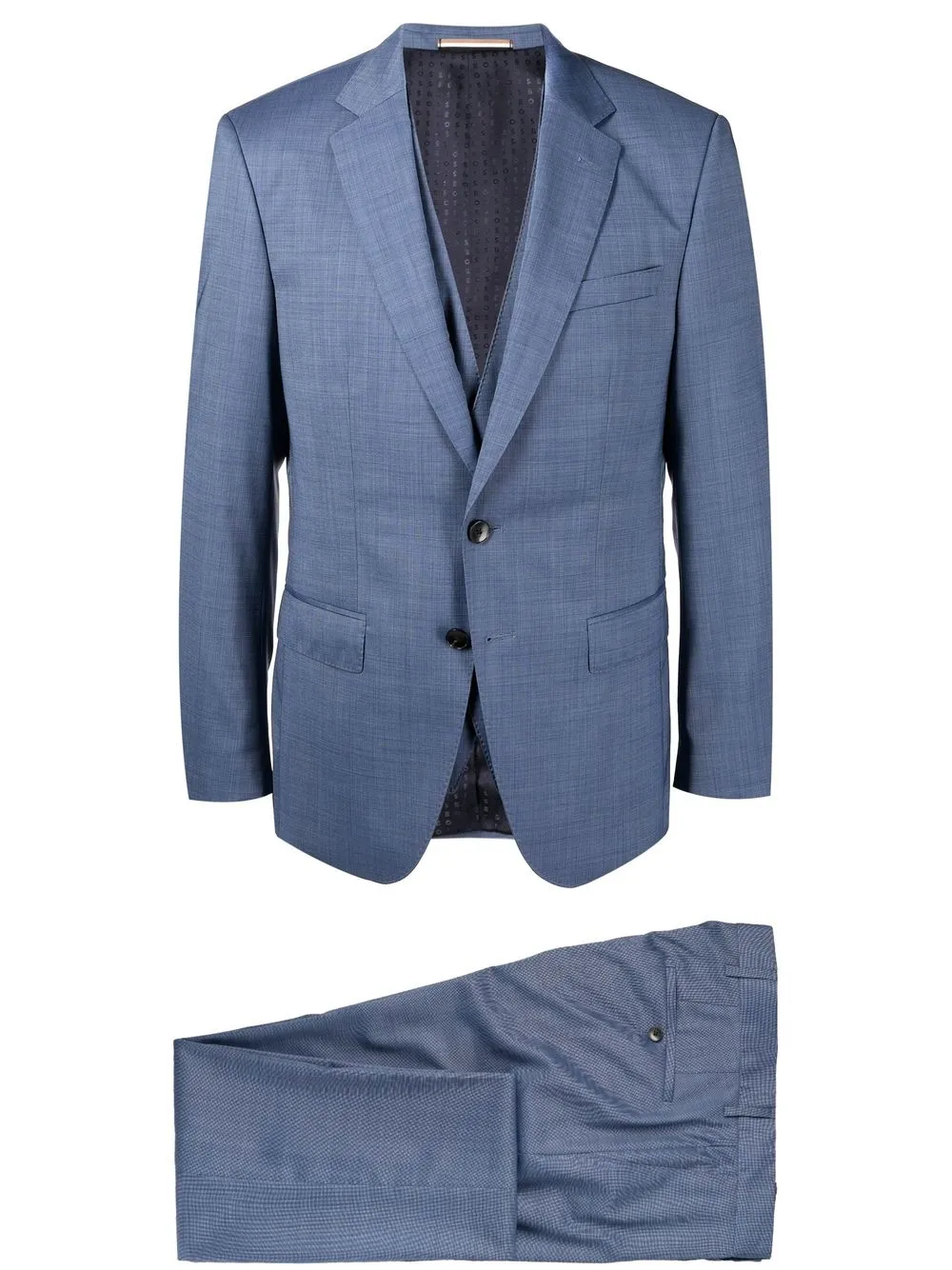 

BOSS traje de tres piezas slim - Azul