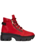Giuseppe Zanotti Apocalypse Trek leather ankle boots - Red
