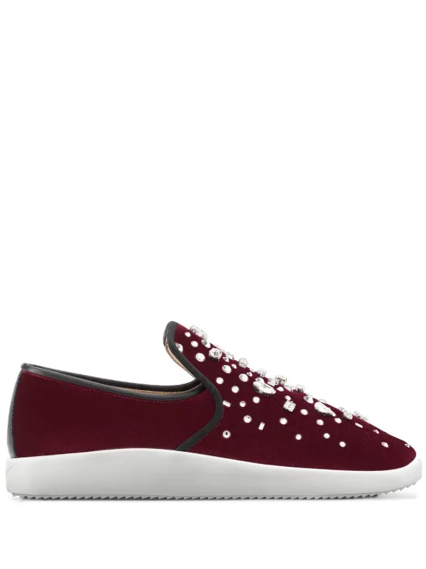 Burgundy on sale giuseppe sneakers