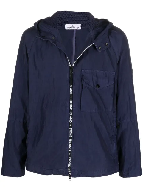 Stone Island جاكيت بهودي وأطراف بشعار الماركة