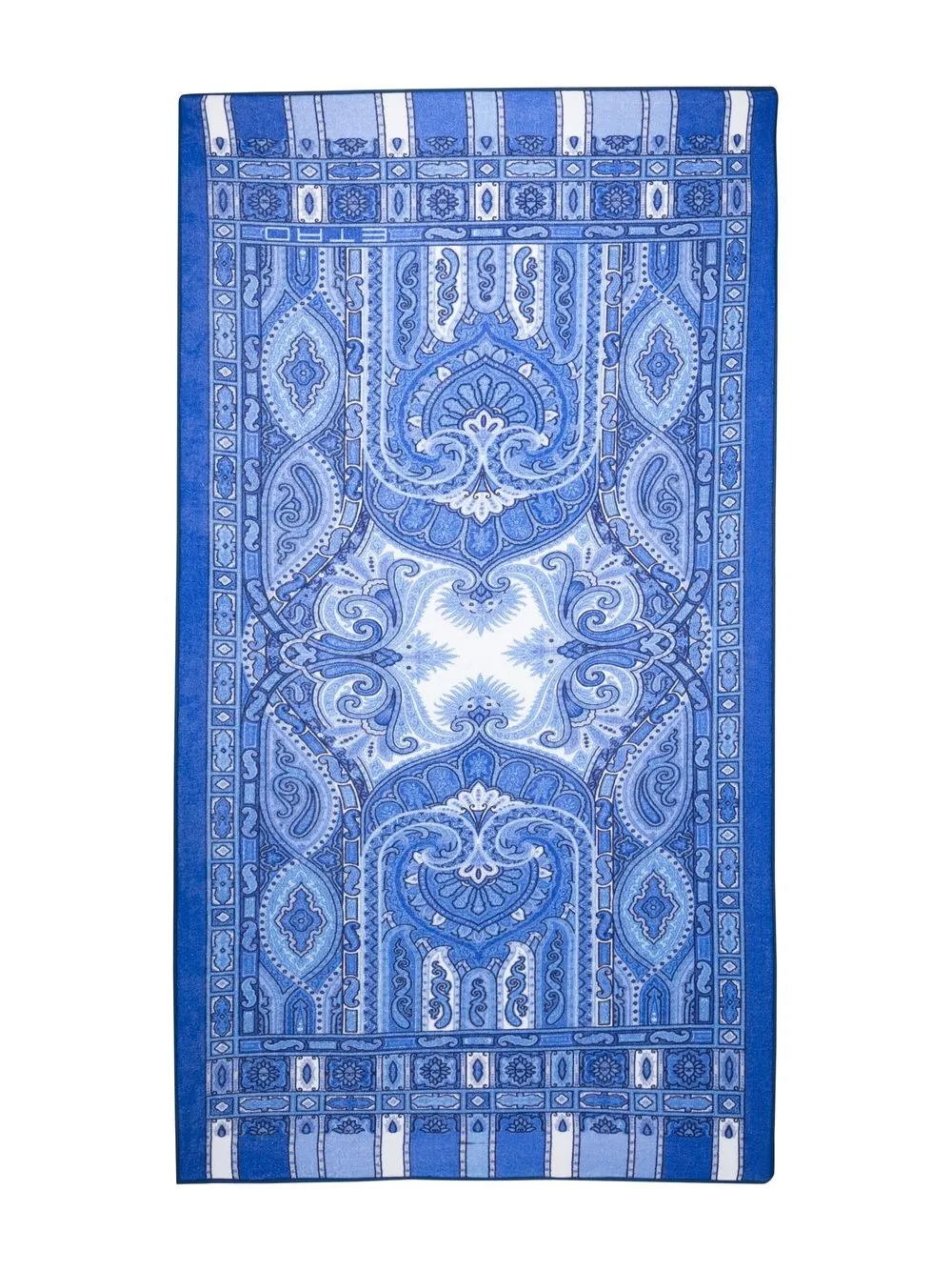 Shop Etro Home Baroque-print Cotton Towel In Blau