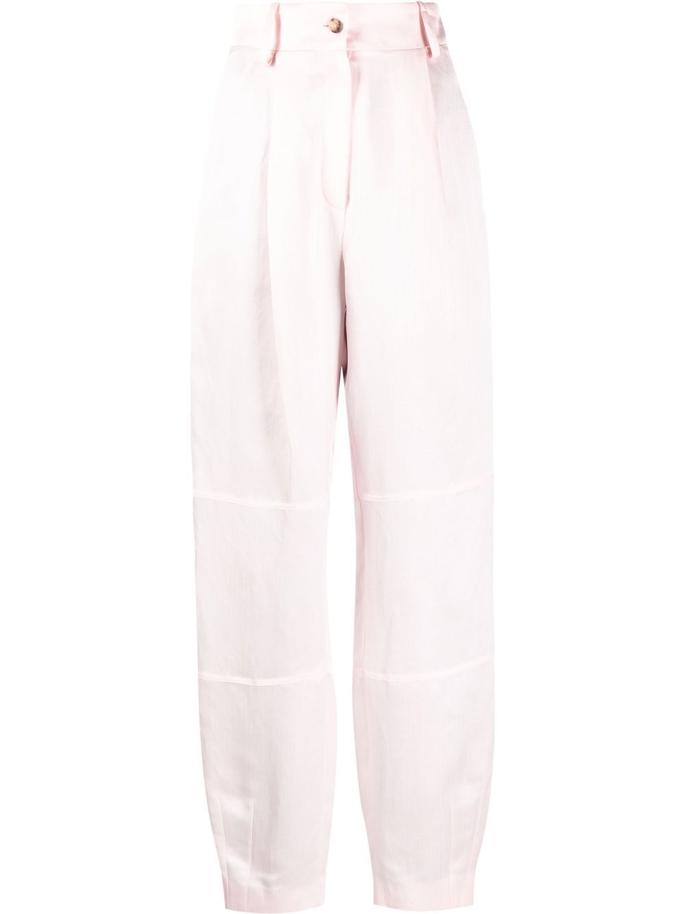 Volterra high-waisted satin trousers