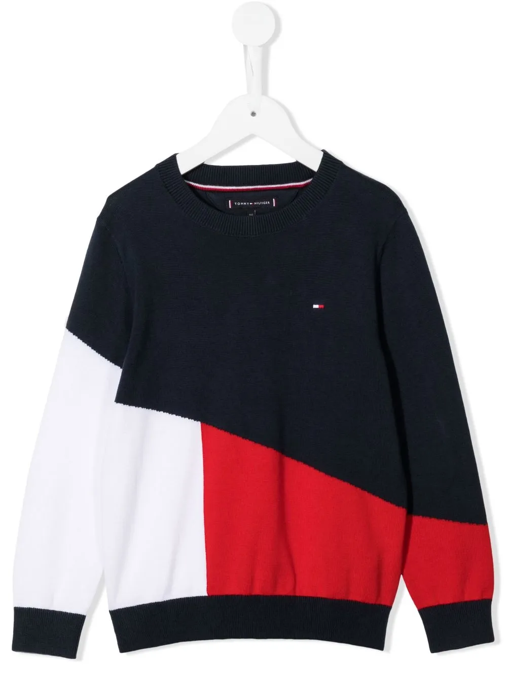 

Tommy Hilfiger Junior sudadera con diseño color block - Azul