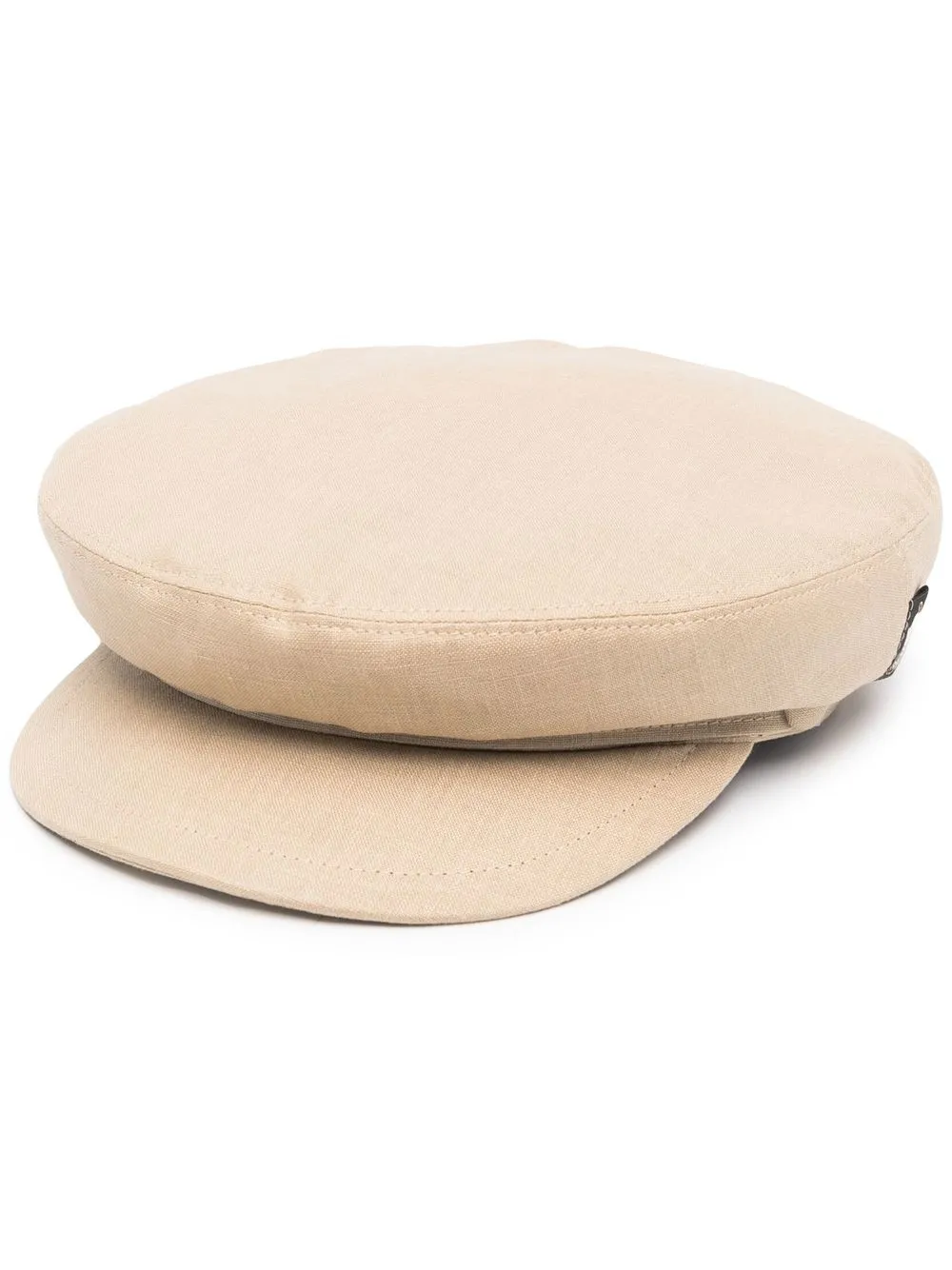 

Borsalino linen baker boy cap - Neutrals