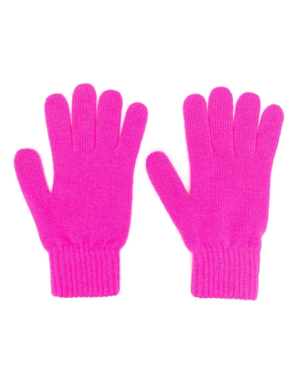 

MSGM guantes tejidos con logo bordado - Rosado