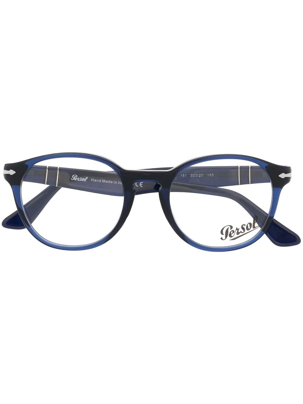 

Persol lentes con armazón redonda - Azul