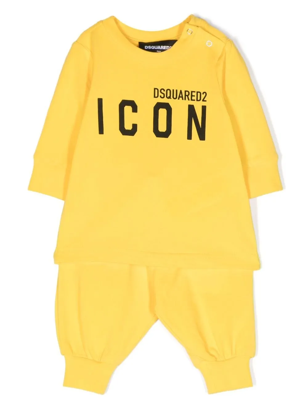 

Dsquared2 Kids Icon logo-print tracksuit set - Yellow