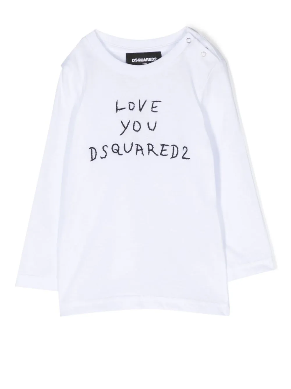 

Dsquared2 Kids playera con logo estampado - Blanco