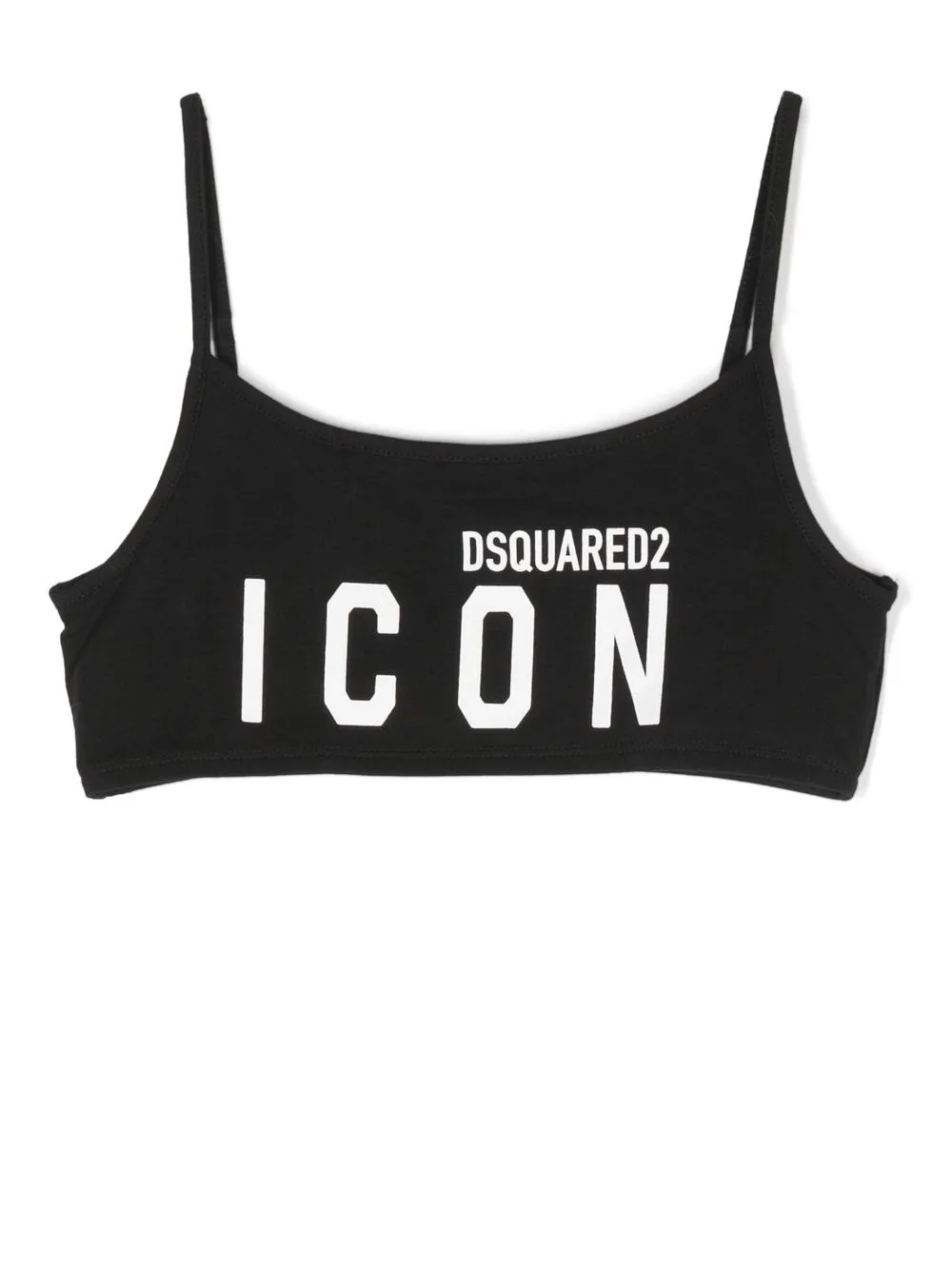 

Dsquared2 Kids bralette con logo estampado - Negro