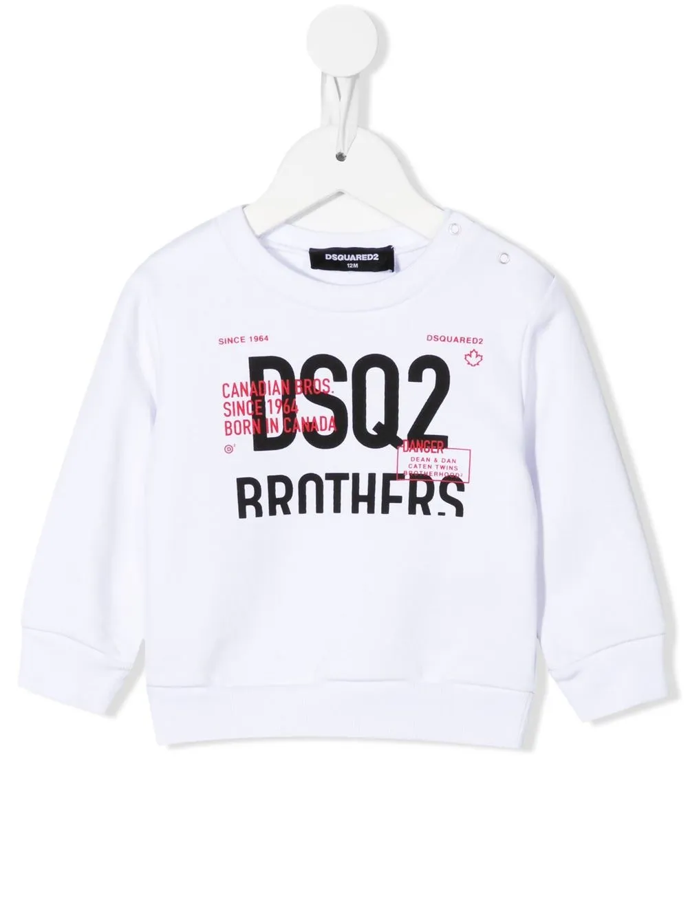 

Dsquared2 Kids sudadera con logo estampado - Blanco