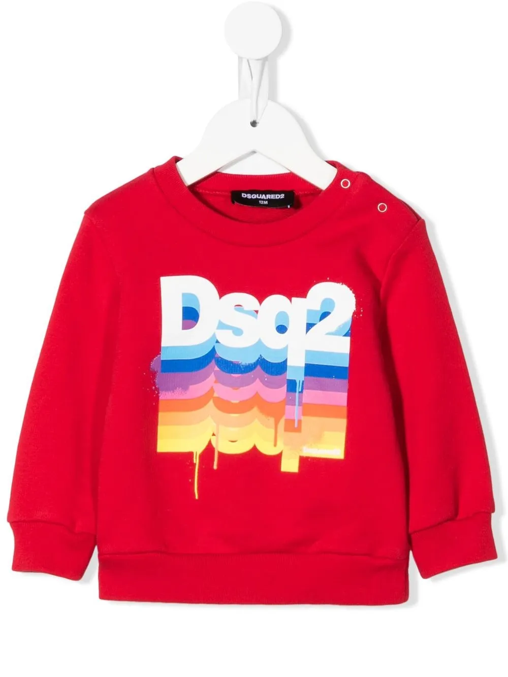 

Dsquared2 Kids sudadera con logo estampado - Rojo