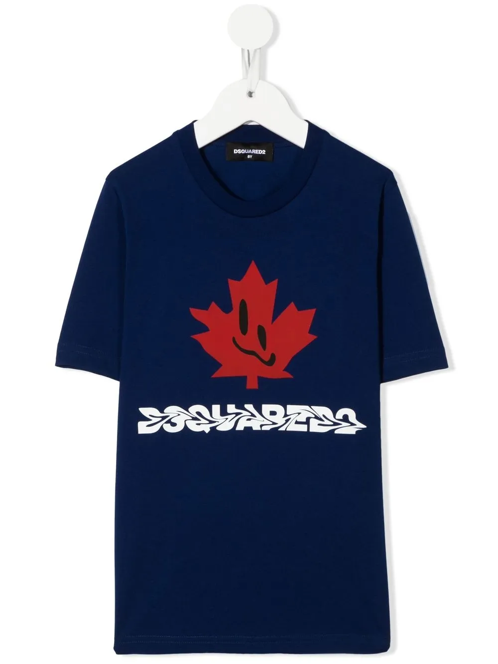 

Dsquared2 Kids playera manga corta con logo estampado - Azul